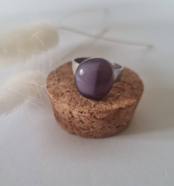 Bague en verre fusing