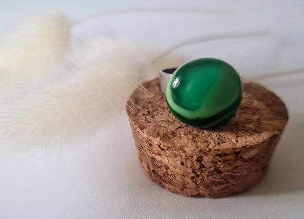 Bague en verre fusing