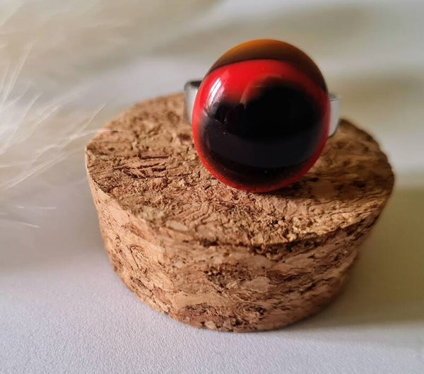 Bague en verre fusing