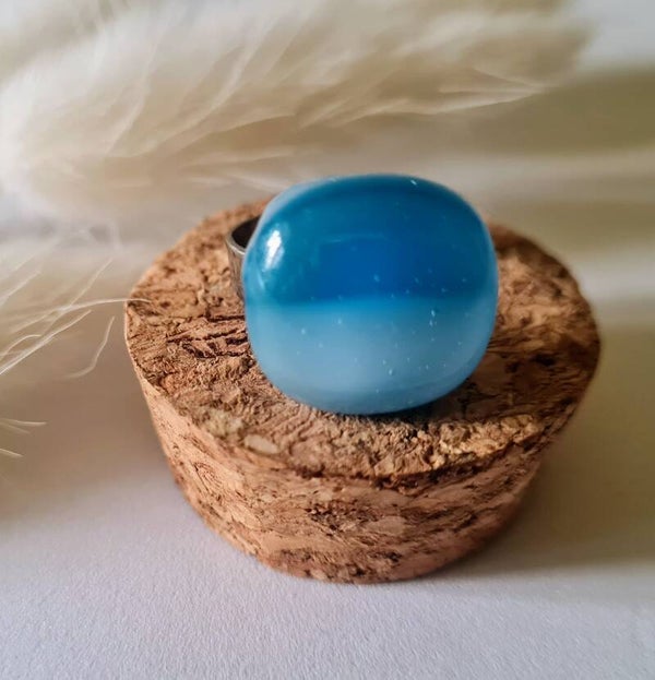 Bague en verre fusing
