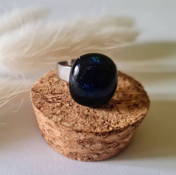 Bague en verre fusing