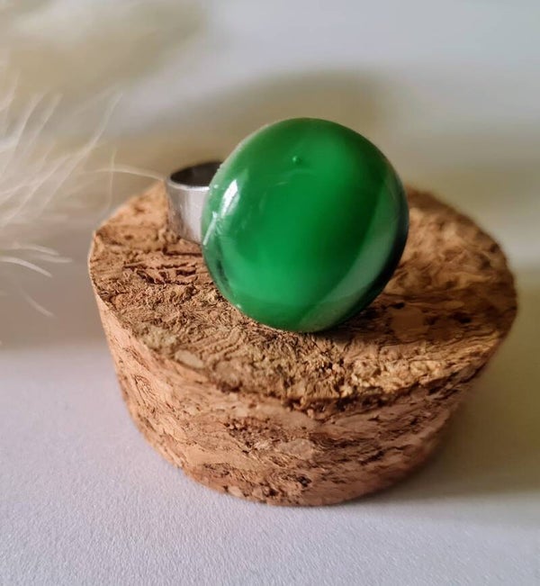 Bague en verre