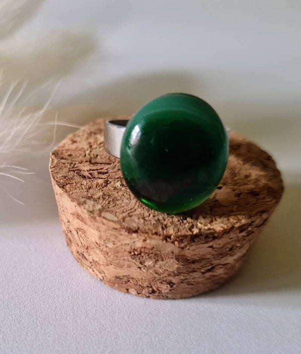 Bague en verre fusing