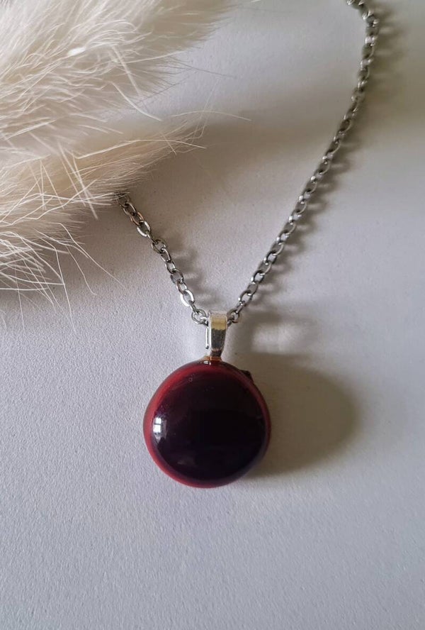 Pendentif en verre fusing