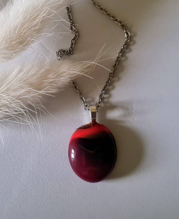 Pendentif en verre fusing