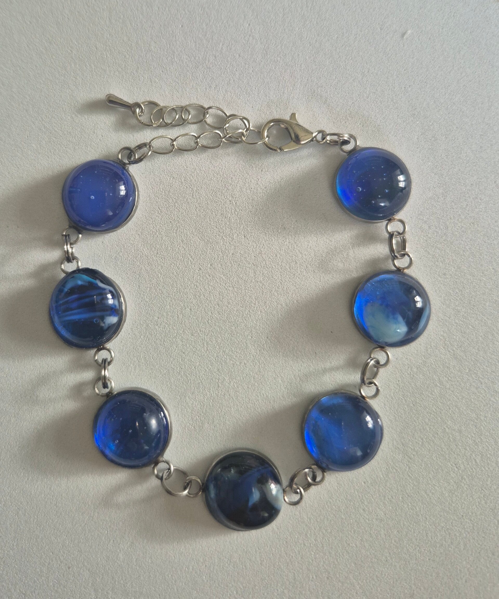 Bracelet en verre fusing petit rond
