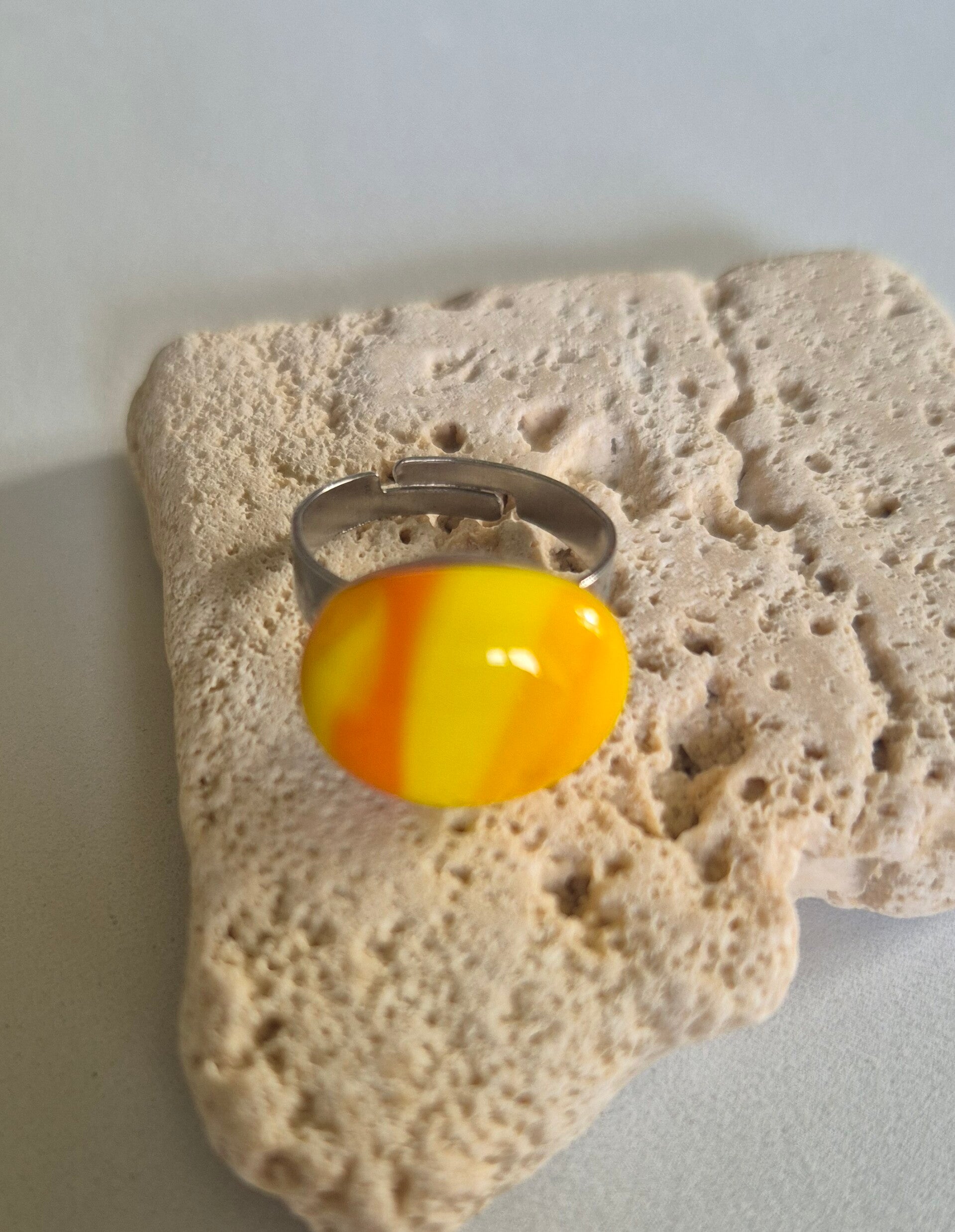 Bague en verre fusing