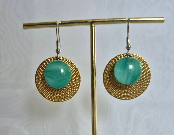Boucle d'oreille pendante fantaisie