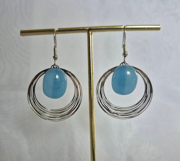 Boucle d'oreille pendante fantaisie