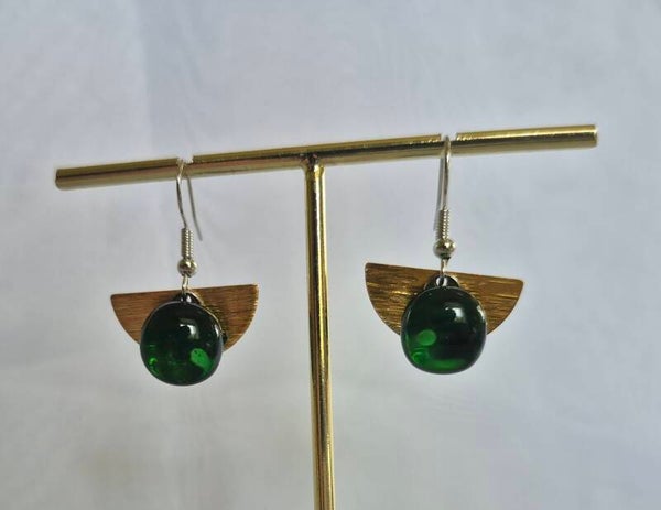 Boucle d'oreille pendante fantaisie