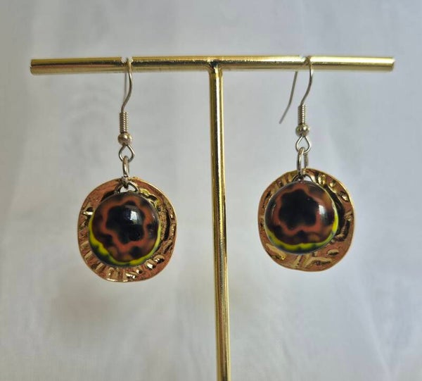 Boucle d'oreille pendante fantaisie