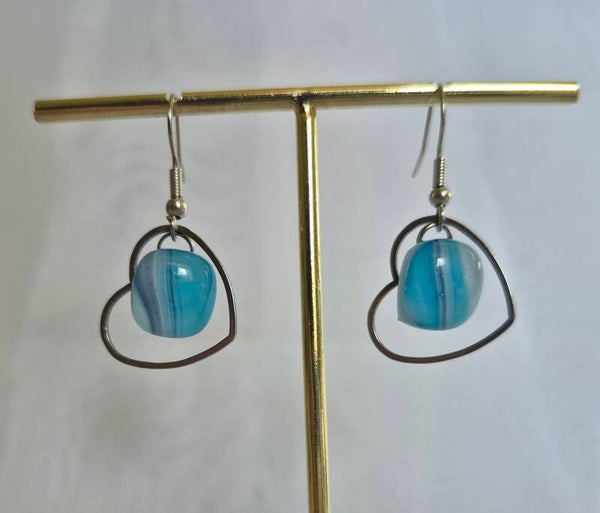 Boucle d'oreille pendante fantaisie