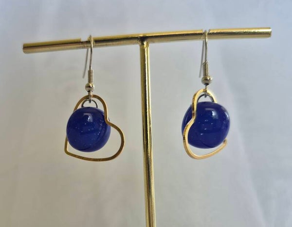 Boucle d'oreille pendante fantaisie