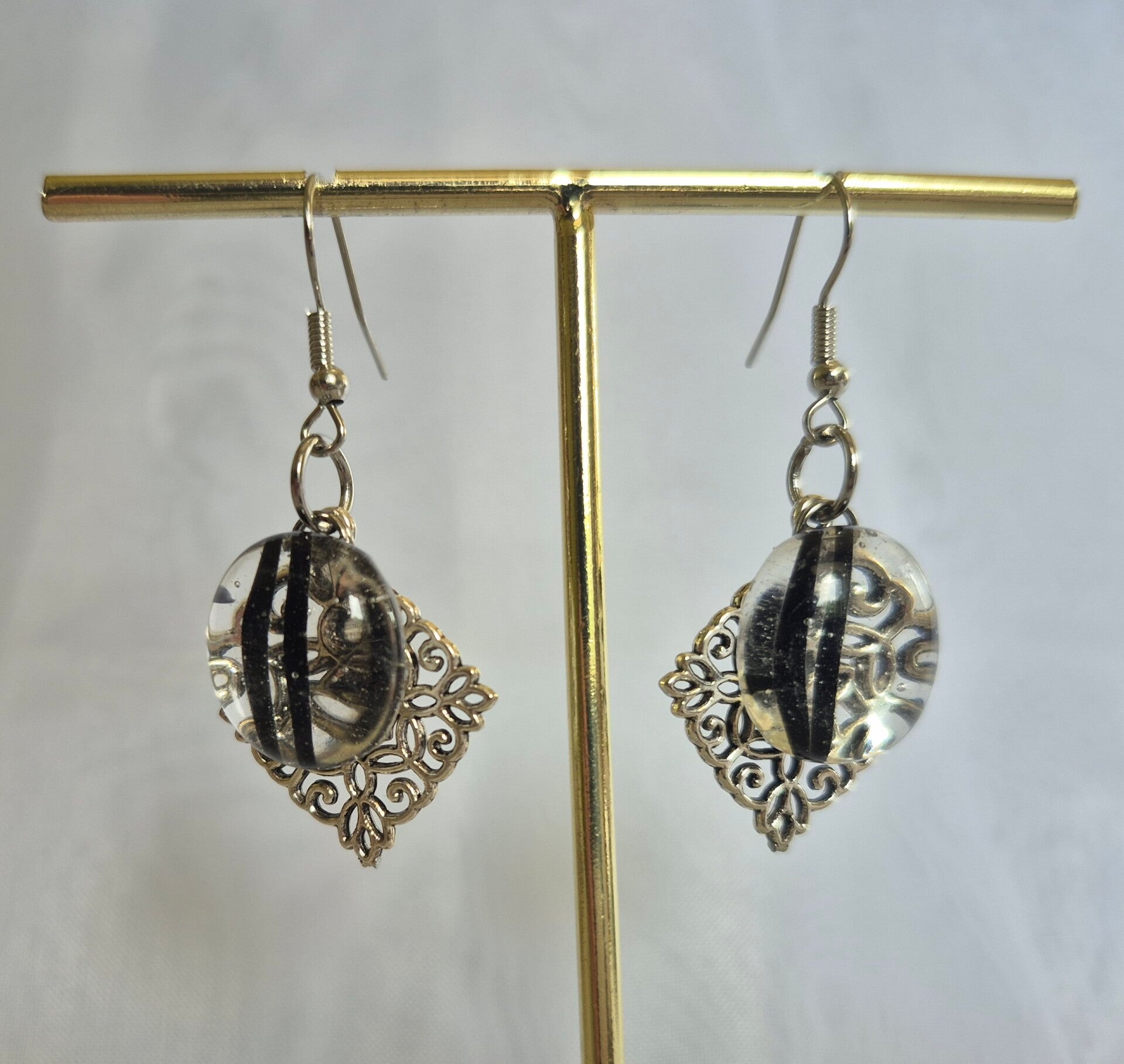 Boucle d'oreille pendante fantaisie
