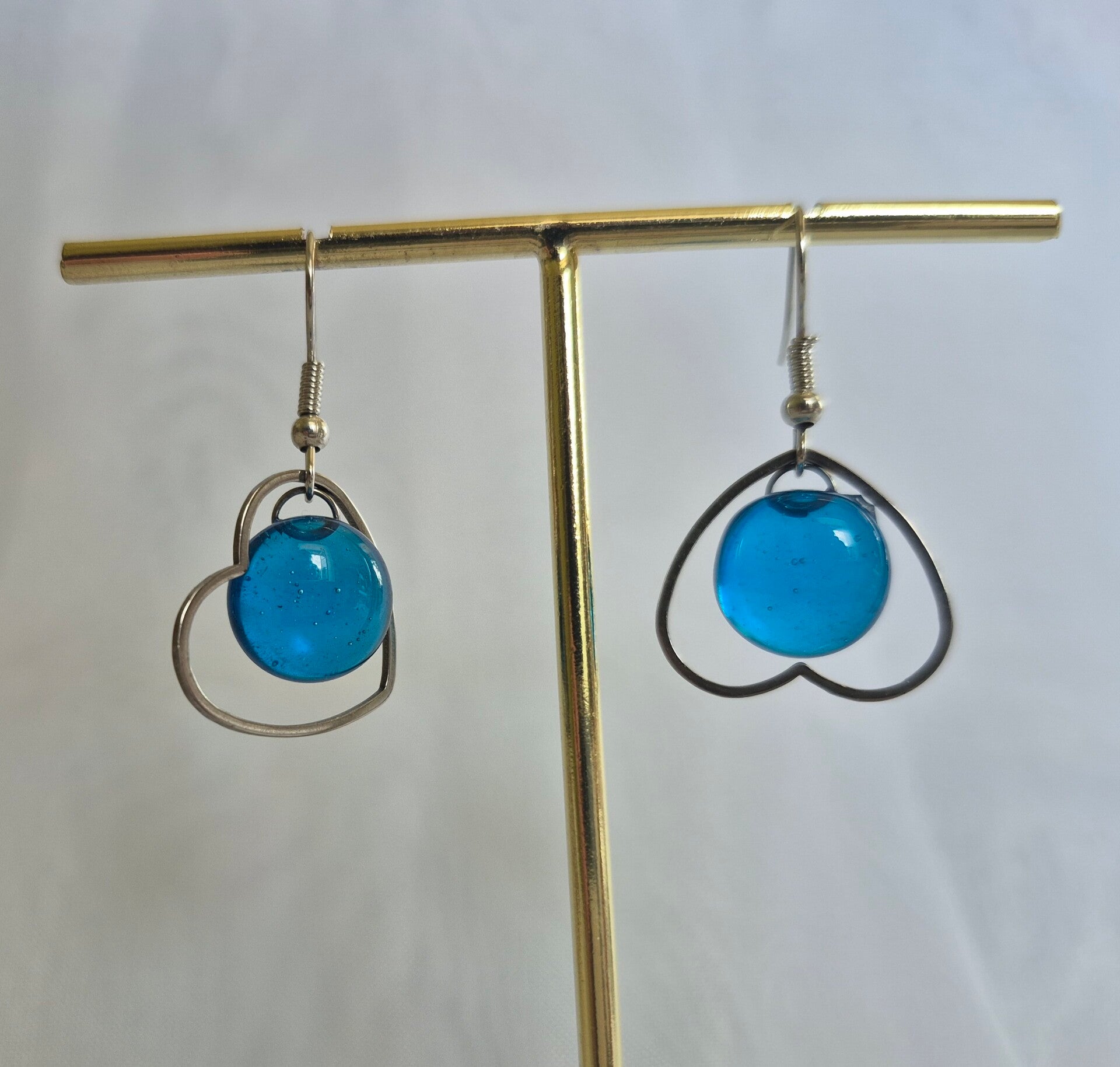 Boucle d'oreille pendante fantaisie