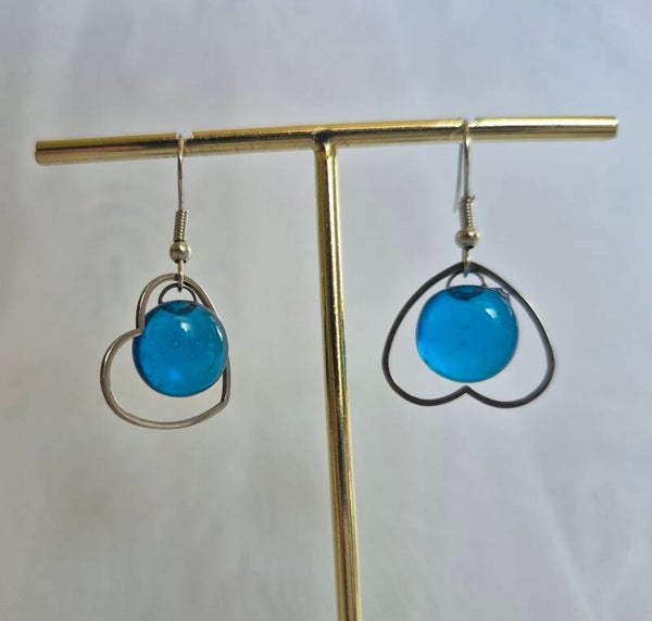 Boucle d'oreille pendante fantaisie
