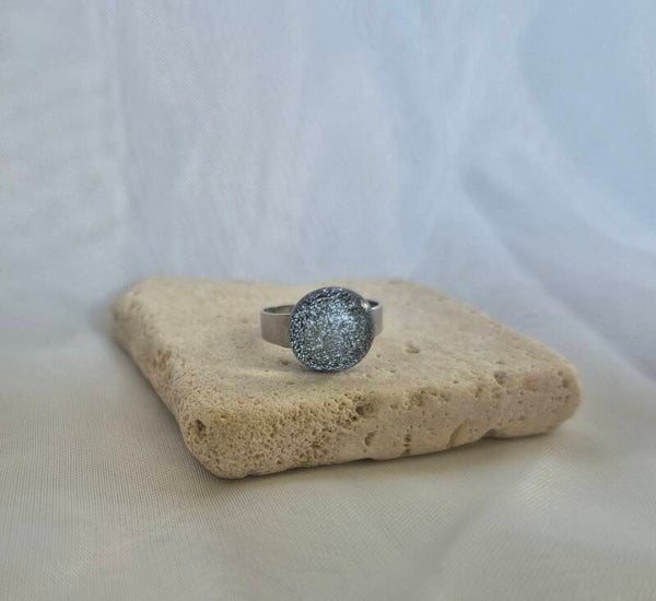 Bague en verre dichroique