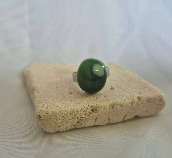 Bague en verre fusing