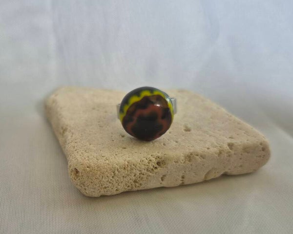 Bague en verre fusing