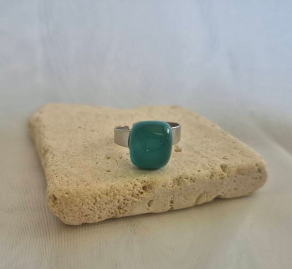 Bague en verre fusing