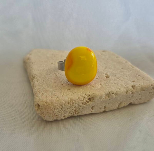 Bague en verre fusing