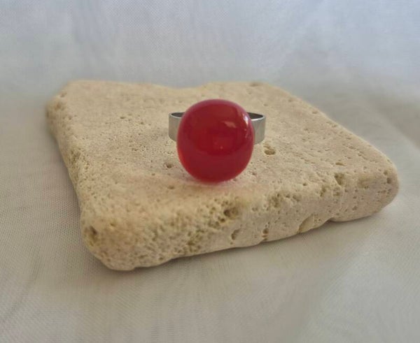 Bague en verre fusing