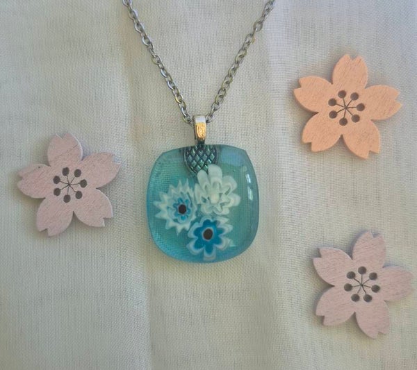 Pendentif en verre fusing