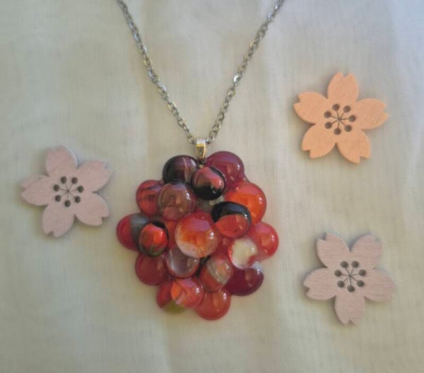 Pendentif en verre fusing