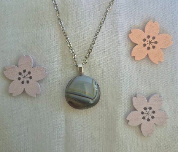 Pendentif en verre fusing