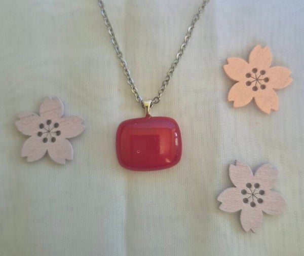 Pendentif en verre fusing