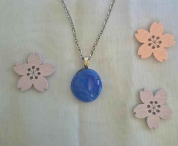 Pendentif en verre fusing