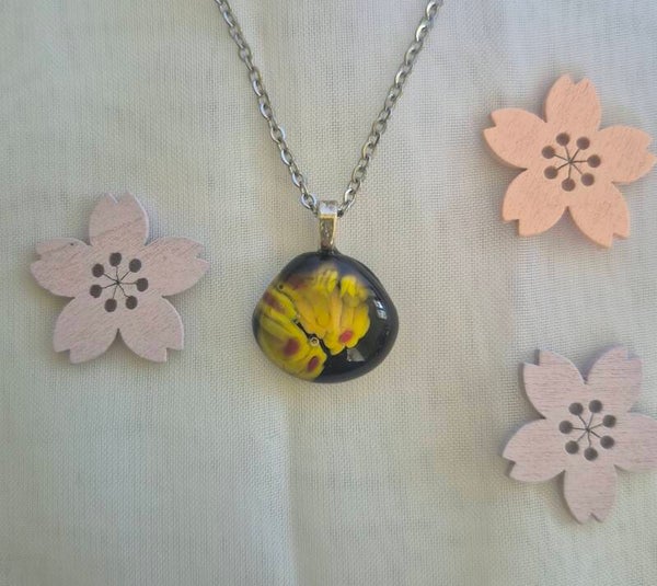 Pendentif en verre fusing