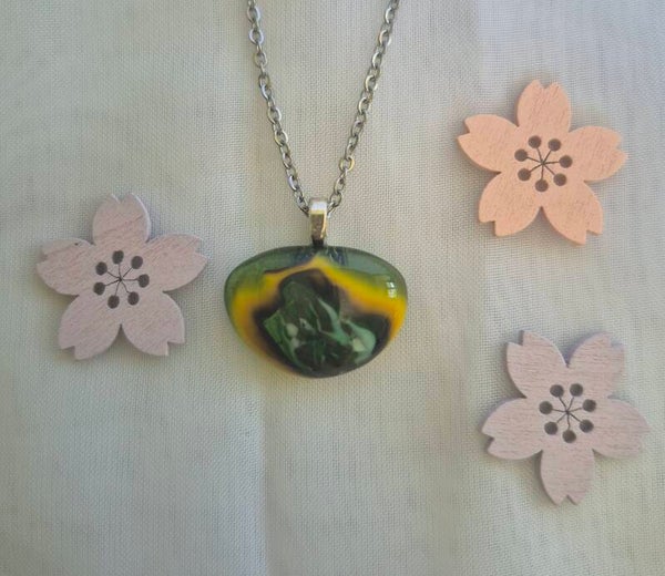 Pendentif en verre fusing
