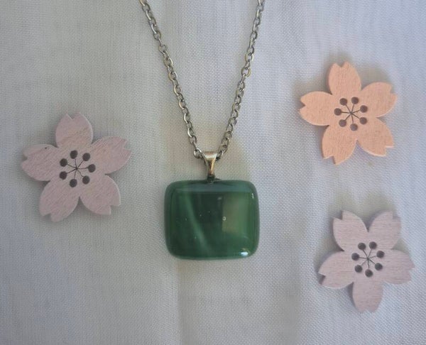 Pendentif en verre fusing