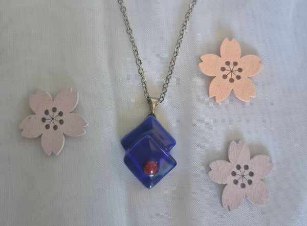 Pendentif en verre fusing