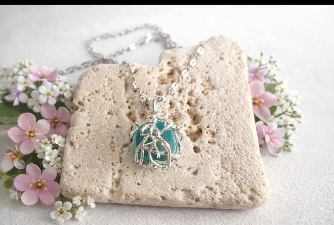 Pendentif en verre fusing