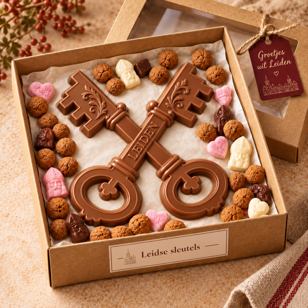 Leidse chocoladesleutels – feestelijke cadeauverpakking