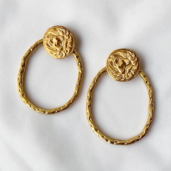 Boucles d’oreilles Solène plaquées or 18k