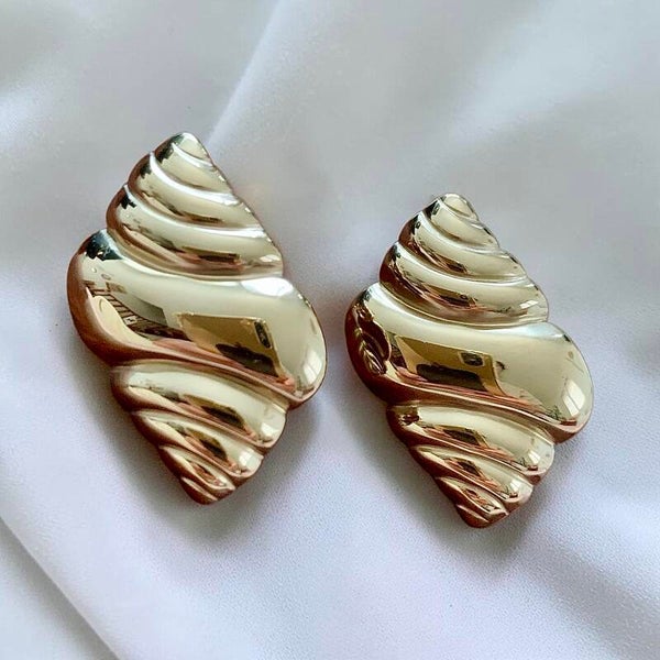 Boucles SACHA Coquillage | Acier Inoxydable
