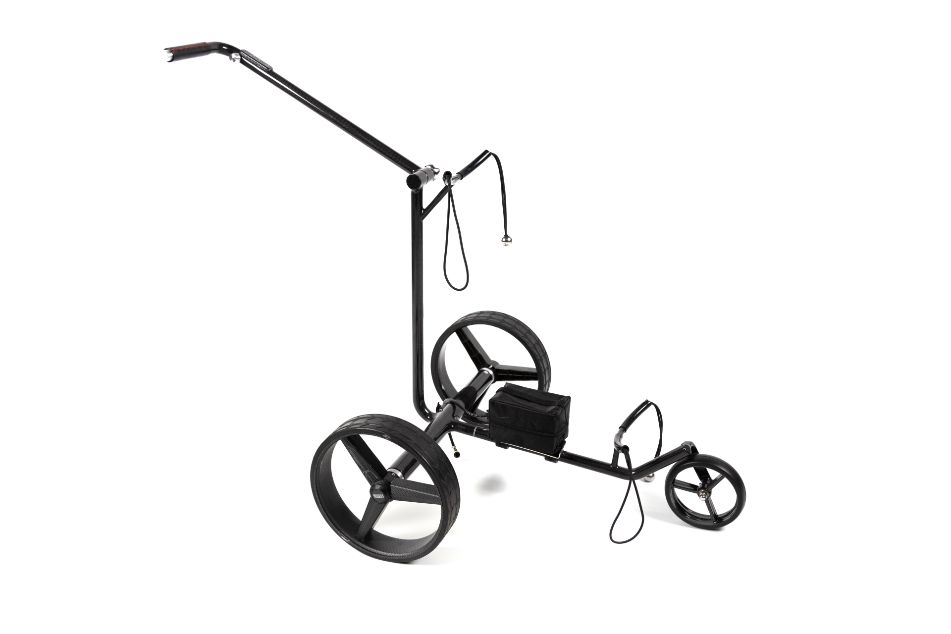 COMBI DEAL Carrello da golf elettrico in carbonio GT-C (senza telecomando, semi-pieghevole) + SACCA DA GOLF IMPERMEABILE