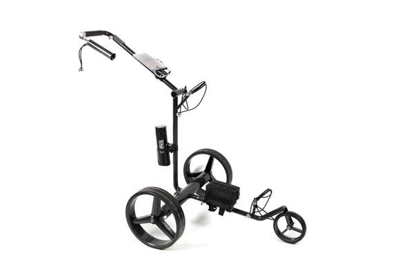 COMBI DEAL Carrello da Golf Elettrico in Carbonio GT-CR (con telecomando, semi-pieghevole) + SACCA DA GOLF IMPERMEABILE