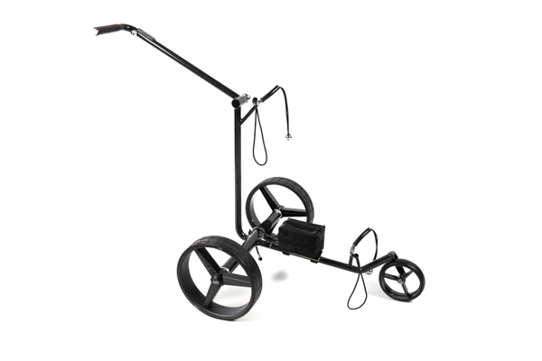 COMBI DEAL Carrello da golf elettrico in carbonio GT-C (senza telecomando, semi-pieghevole) + SACCA DA GOLF IMPERMEABILE