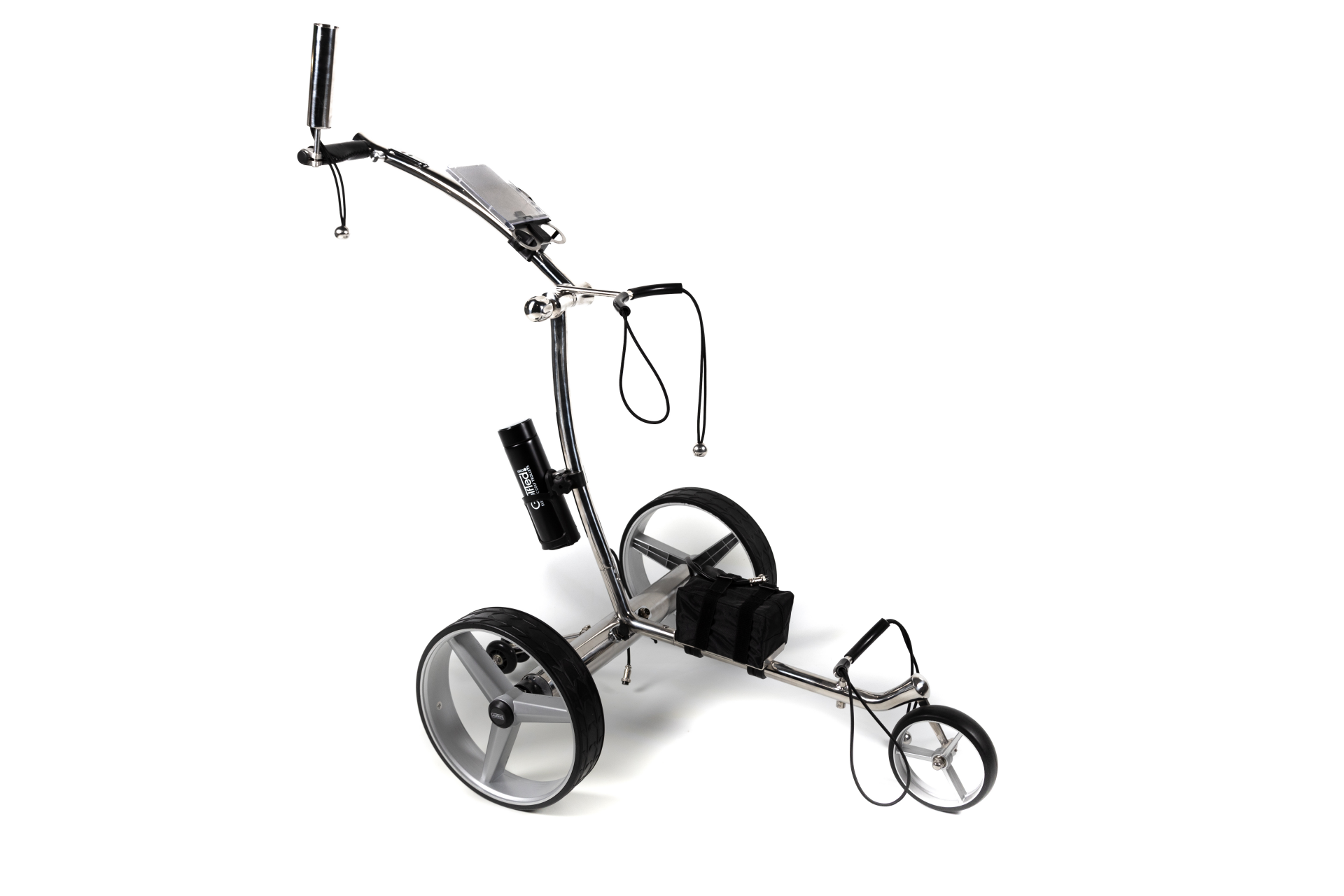 COMBI DEAL Carrello da golf elettrico GT-R in acciaio inossidabile (con telecomando) + BORSA DA GOLF IMPERMEABILE