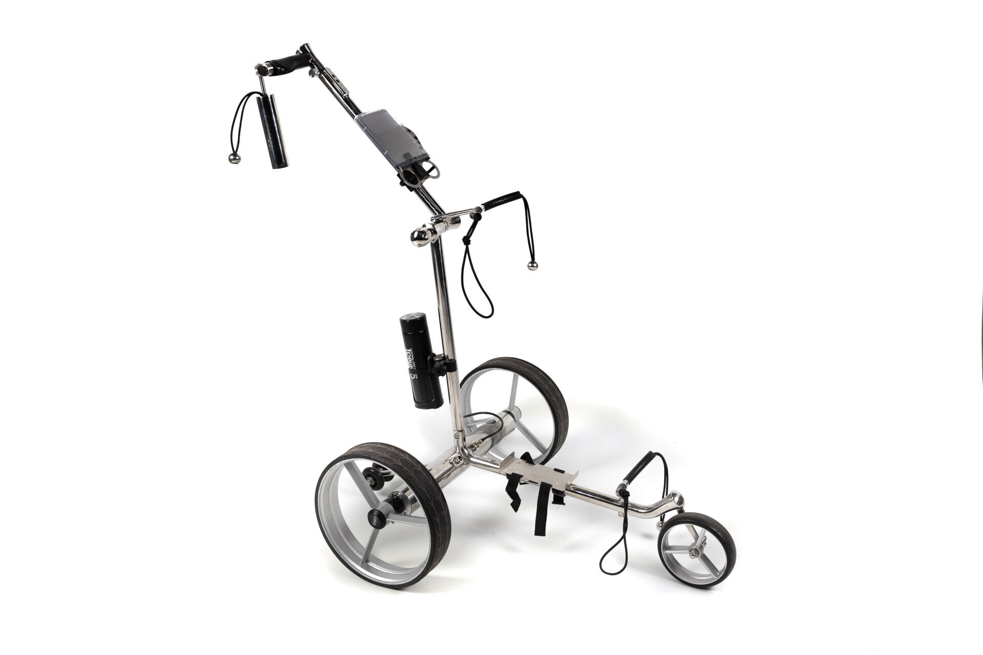 Carrello da golf elettrico in acciaio inox GT-FR (PIEGHEVOLE) con TELECOMANDO comprensivo di 12 accessori