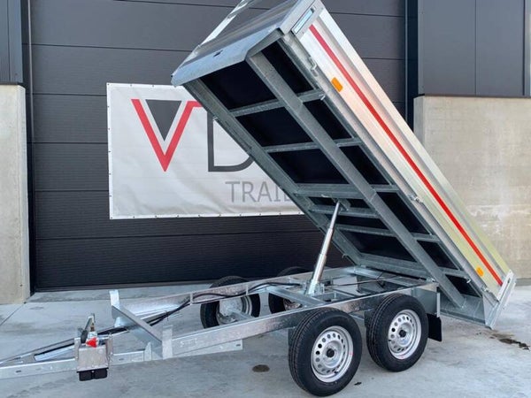 Nieuwe alu plateau VDM TRAILERS  manueel kipsysteem op bestelling !!!