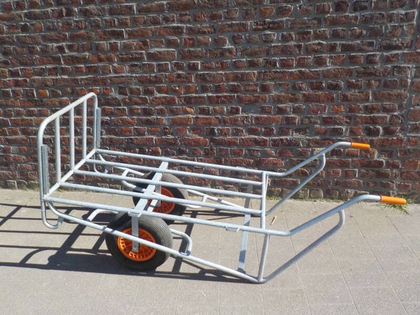 Tweedehands gegalvaniseerde kruiwagen / stootkar