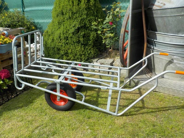 Tweedehands gegalvaniseerde kruiwagen / stootkar