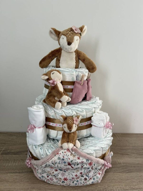 3-LAAGS LUIERTAART LITTLE DUTCH FAIRY GARDEN HERTJE
