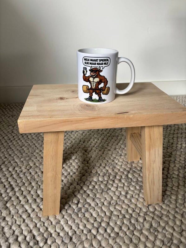 Mok met afbeelding en tekst