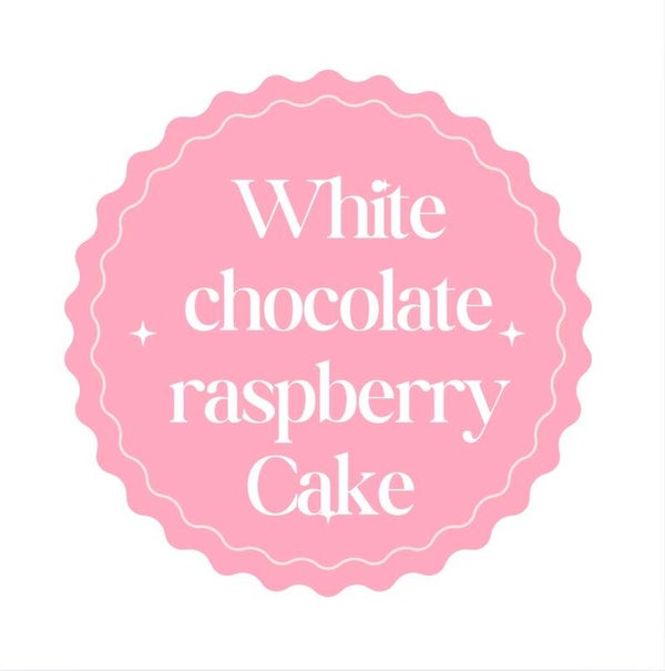 White chocolate raspberry cake